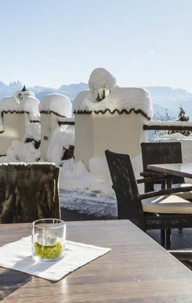 Unsere Terrasse im Winter